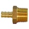 Apollo 3/8 in. Brass PEX Barb x 1/2 in. Male Pipe Thread Reducing Adapter APXMA3812 - alternate 4